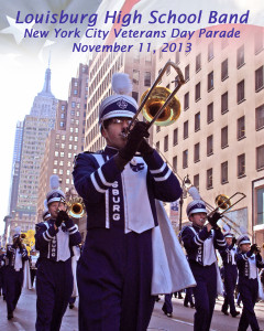 Christopher Tyson made the cover of the LHS Marching Band book as they marched through New York City in the Labor Day Parade back in 2013.
