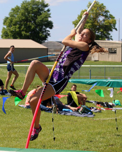 Sophomore Isabelle Holtzen will try for her second straight trip to state this season in the pole vault.