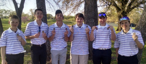 Members of the Louisburg junior varsity team are (from left) Jacob Martin, Justin Sievert, Jacob Welsh, Nick Welch, Parker Parentis and Jaret Gilliland. 