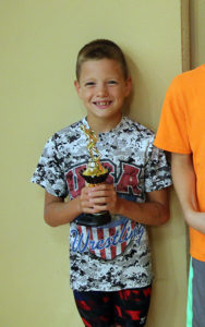 Josiah McCaskill took third in the high-point standings for the 9-10 boys.