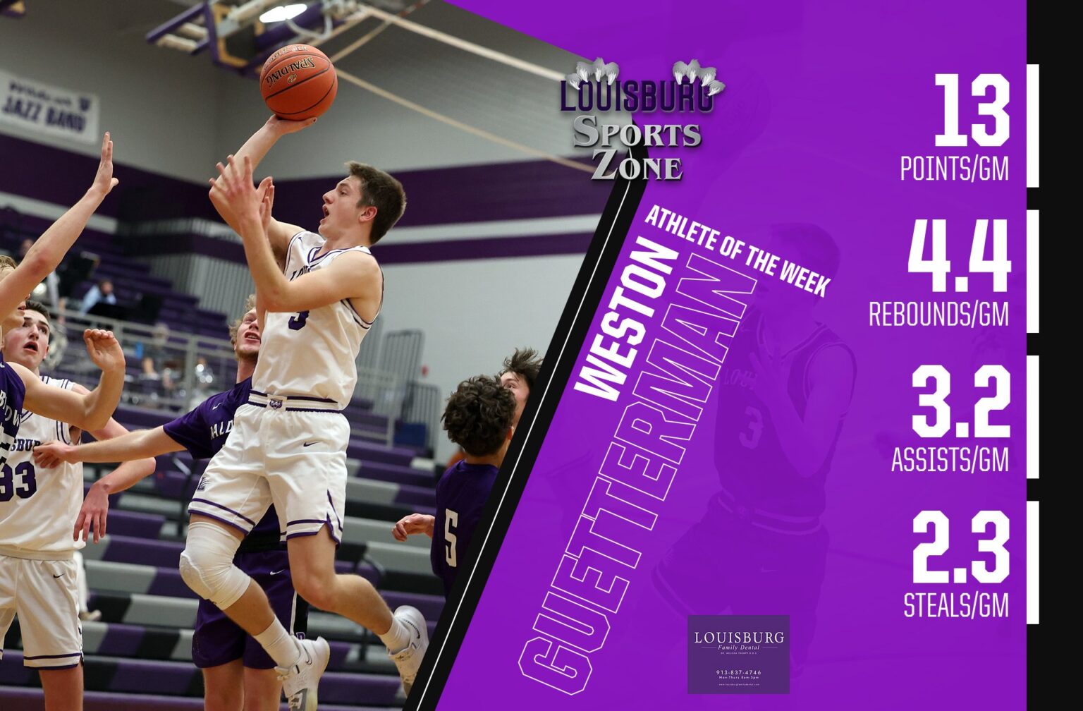 Week 10 Athlete of the Week Weston Guetterman Louisburg Sports Zone