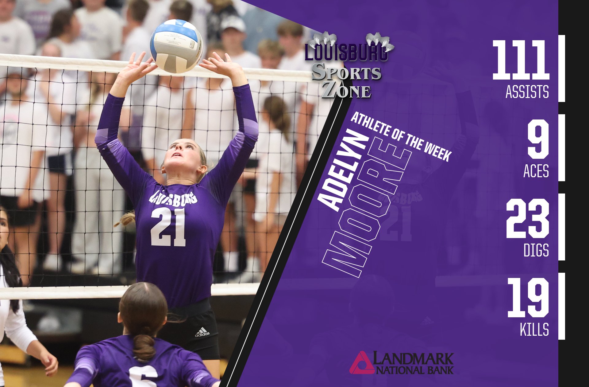 Week 6 Athlete of the Week: Adelyn Moore – Louisburg Sports Zone